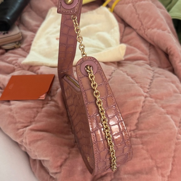 Cult Gaia Nadia Crocodile-Effect Shoulder Bag - Picture 2 of 9